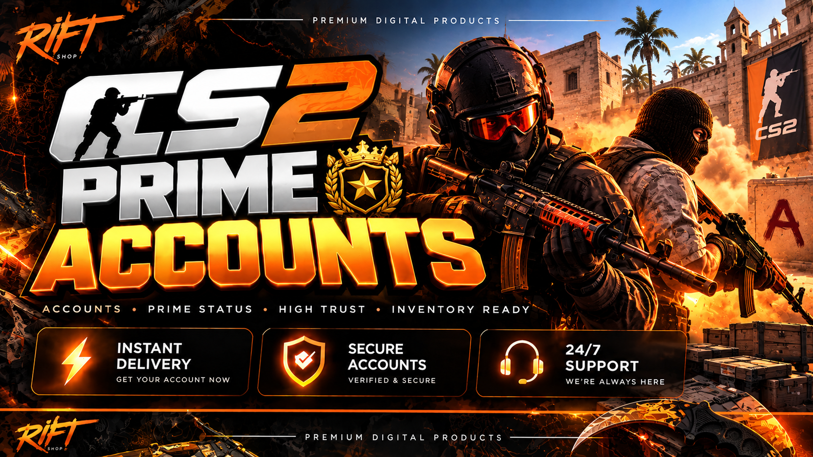 CS2 Prime Accounts